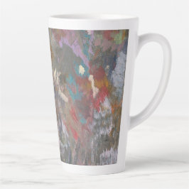 Abstrakte WaldBlume Latte Tasse