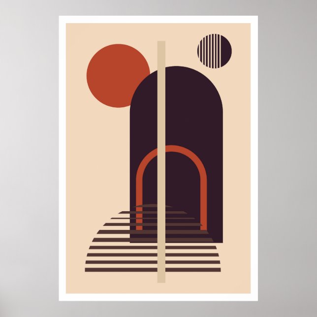 Abstrakte Wandgestaltung Poster (Vorne)
