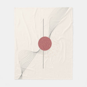 Abstrakte Wandkunst Fleecedecke