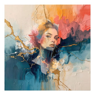 abstrakte Wandkunst, moderne Kunstdrucke, weiblich Fotodruck