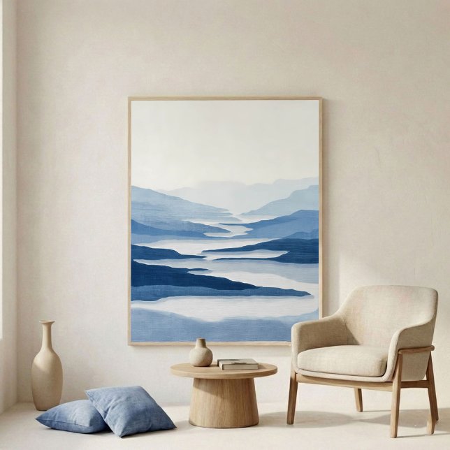 Abstrakte Wandkunst River Valley Poster (Von Creator hochgeladen)