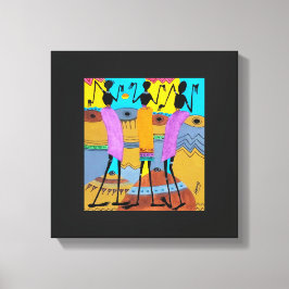 Abstrakte Wasserfarbe Afrikanische Kunst, Dichtung Leinwanddruck