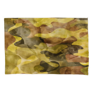Abstrakte Wasserfarbe: Camouflage-Gefärbte Krawatt Kissenbezug