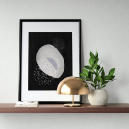 Abstrakte Wasserfarbe geometrisch, Abstrakt, minim Poster