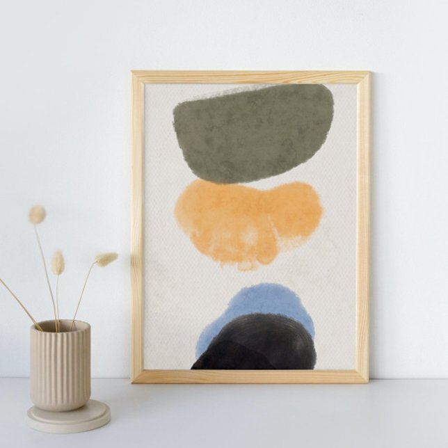 Abstrakte Wasserfarbe geometrisch, Abstrakt, minim Poster (Von Creator hochgeladen)