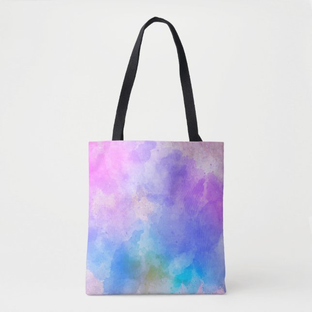 Abstrakte Wasserfarbe Hintergrundkunst Tasche (Vorderseite)