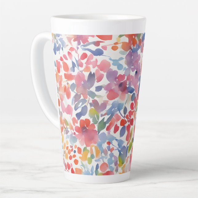 Abstrakte Wasserfarbe Locarno Milchtasse (Linke Ecke)