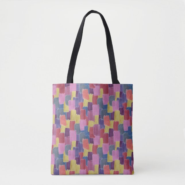 Abstrakte Wasserfarbe: nahtloser Splash-Hintergrun Tasche (Vorderseite)