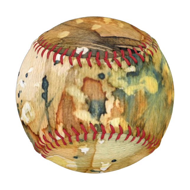 Abstrakte Wasserfarbe und alter Hintergrund Baseball (Vorderseite)