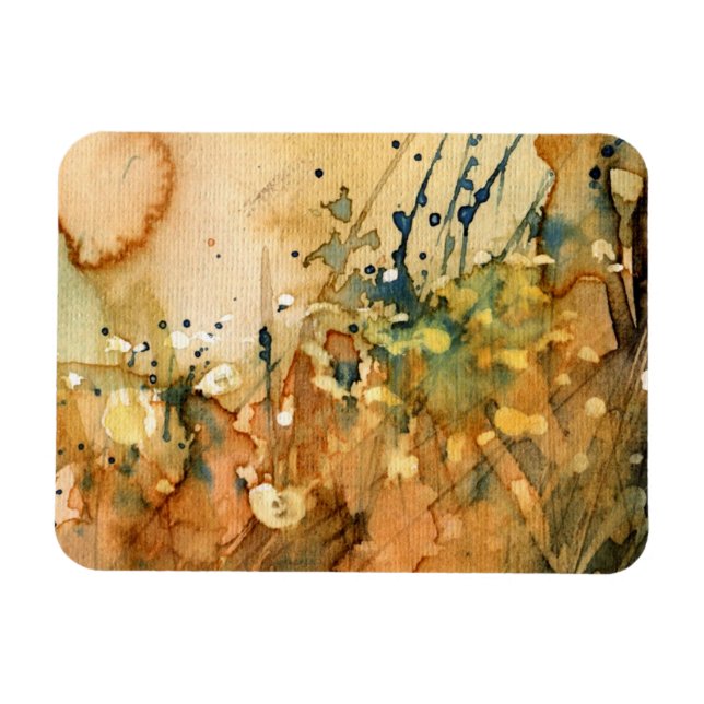 Abstrakte Wasserfarbe und alter Hintergrund Magnet (Horizontal)