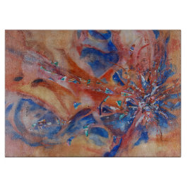 Abstrakte Wasserfarbenblende Schneidebrett