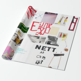 Abstrakte Wasserfarbenkollage Geschenkpapier