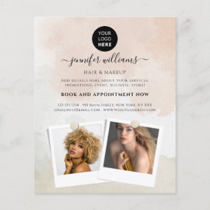 Abstrakte Wasserfarbenmalerei für Frauen Flyer