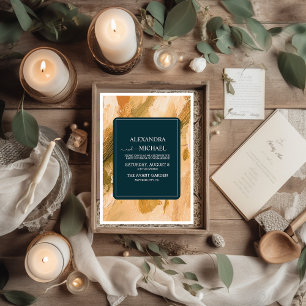 Abstrakte Wasserfarbenpracht Einladung