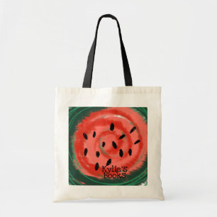 Abstrakte Wassermelonen-Scheibe Benutzerdefinierte Tragetasche