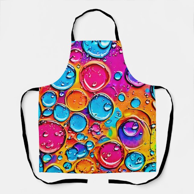 Abstrakte Wassertropfen Kunst Schürze (Vorderseite)
