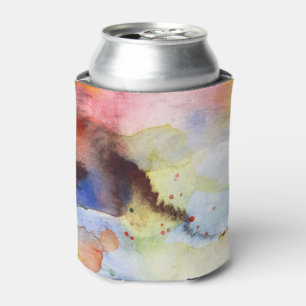 Abstrakte Watercolor Grungebeschaffenheit mit Dosenkühler