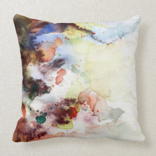Abstrakte Watercolor Grungebeschaffenheit mit Kissen