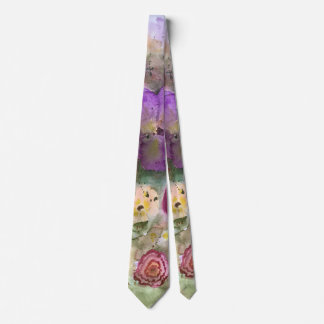 Abstrakte Watercolor-mit Blumenmalerei Krawatte