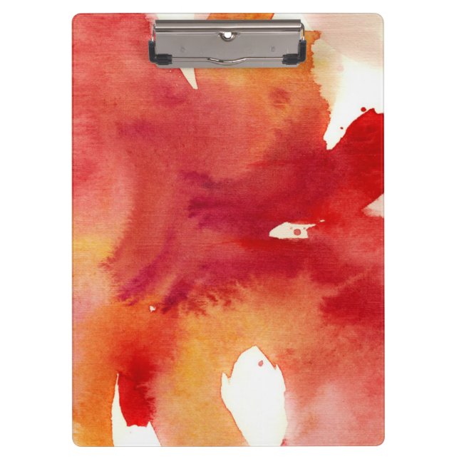 Abstrakte Watercolormalereien Klemmbrett (Vorderseite)