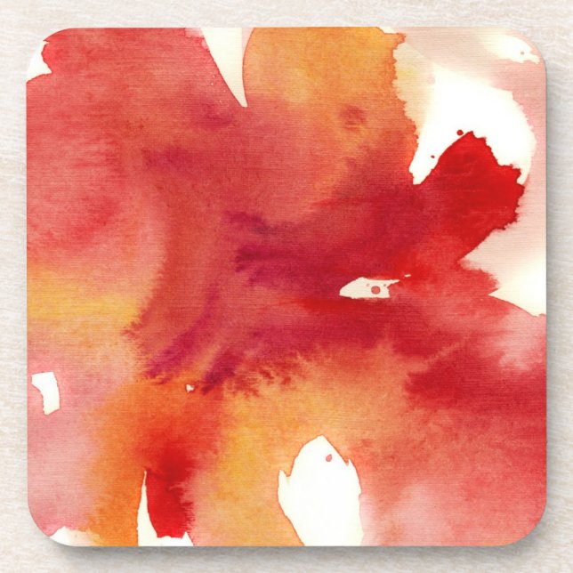 Abstrakte Watercolormalereien Untersetzer (Vorderseite)
