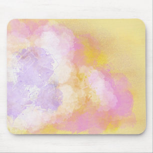 Abstrakte Watercolors - orange Hintergrund Mousepad