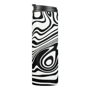 Abstrakte Wave Thermal Tumbler - Individuelle Farb Thermosbecher