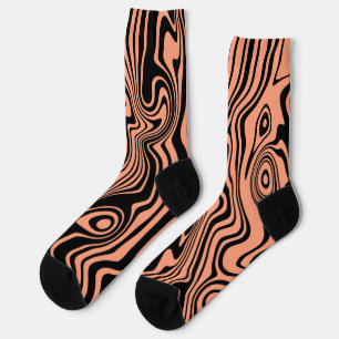 Abstrakte Waves für Ihre Lieblingsfarben Socken