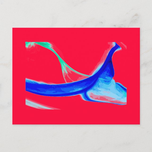 Abstrakte Waves Postkarte (Vorderseite)