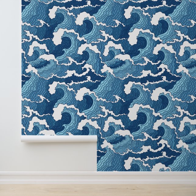 Abstrakte Waves Tapete (Anwendung)