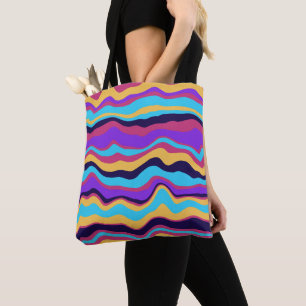 Abstrakte Waves Tasche