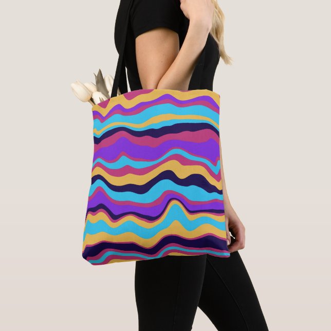 Abstrakte Waves Tasche (Von Nahem)