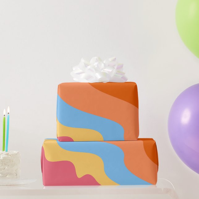 Abstrakte Wavy Geschenkpapier (Partygeschenke)