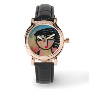 Abstrakte weibliche Kunst Armbanduhr