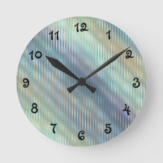Abstrakte weiche Pastete Runde Wanduhr