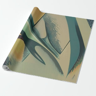 Abstrakte Weichschläge Geschenkpapier
