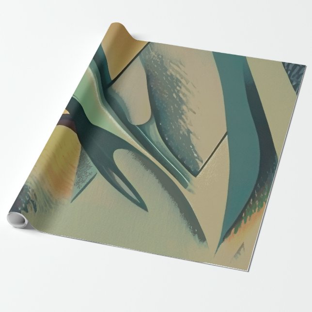Abstrakte Weichschläge Geschenkpapier (Ungerollt)