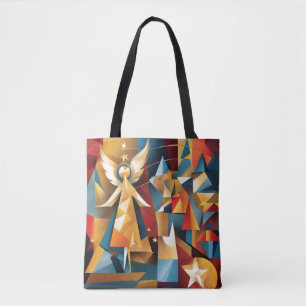 Abstrakte Weihnachtsangel-Tasche Tasche