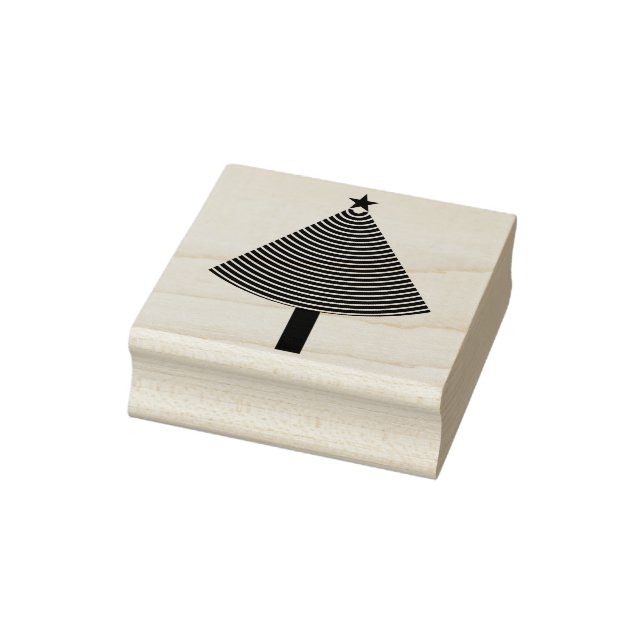 abstrakte Weihnachtsbaum-Briefmarke Gummistempel (Stempel)
