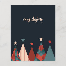 Abstrakte Weihnachtsbaume Flyer