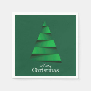Abstrakte Weihnachtsbaumfeier Serviette