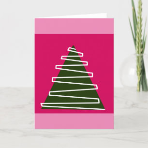 Abstrakte Weihnachtsbaumkarte Feiertagskarte