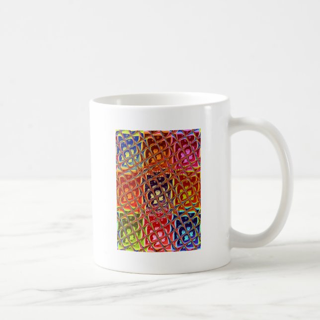 Abstrakte Weihnachtsfarbensammlung. Kaffeetasse (Rechts)