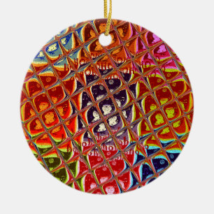 Abstrakte Weihnachtsfarbensammlung. Keramikornament