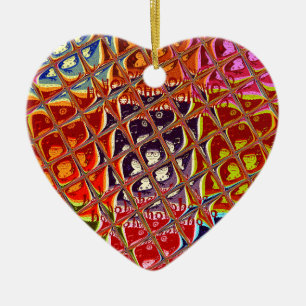 Abstrakte Weihnachtsfarbensammlung. Keramikornament