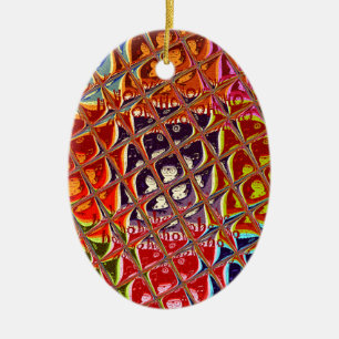 Abstrakte Weihnachtsfarbensammlung. Keramikornament