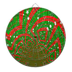 abstrakte Weihnachtsmuster Dartscheibe