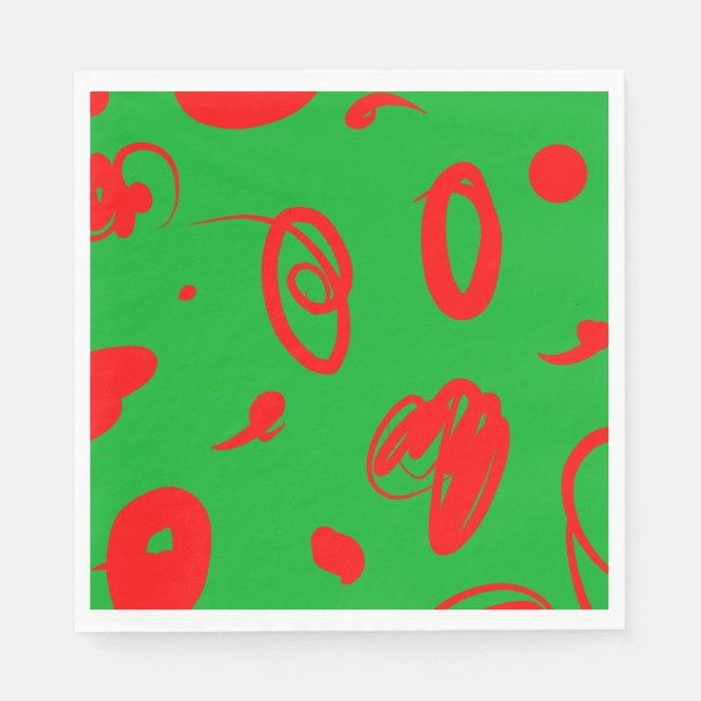 Abstrakte Weihnachtsstimmung Design Papierserviett Serviette (Vorderseite)