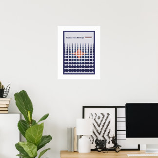 abstrakte weiße geometrische Formen Bauhaus-Plakat Poster