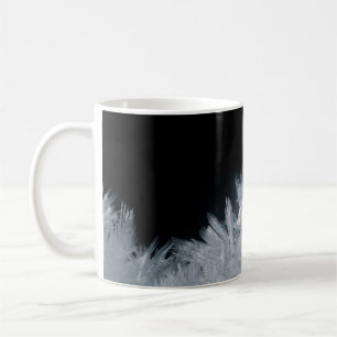 Abstrakte, weiße und blaue Malerei Kaffeetasse
